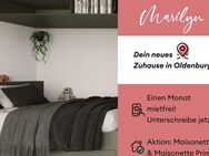 1 MONAT MIETFREI - Schönes Apartment mit Balkon zum Innenhof in der Marilyn Oldenburg | Suite - Oldenburg