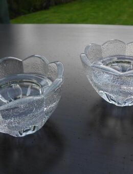 2 Glas Kerzenleuchter Kerzenhalter Leuchter Tischlichter France zus. 4,- - Flensburg