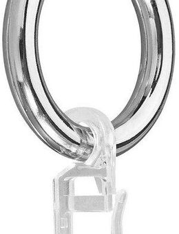 GARESA Gardinenring Kunststoffring mit Haken, (20-St), für Durchmesser bis 20mm, einfache Montage
