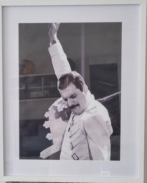 " Achtung QUEEN " Neu Freddy Mercury gerahmt - Wedel