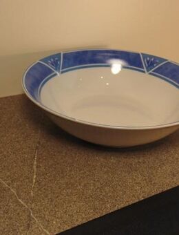 van Well Porzellan Schale Schüssel 23 cm weiß blau Wellco Design 4,- - Flensburg