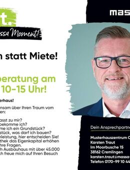 Eigentum statt Miete: Exklusivberatung am 3.10.2025 von 10-15 Uhr - Helmstedt