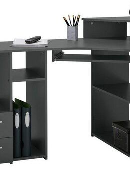 VOGL Möbelfabrik Schreibtisch Sam, in 2 Größen, mit Tastaturauszug & Monitoraufsatz, opt. Towerfach