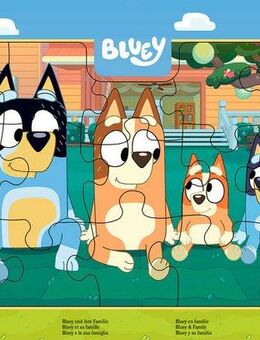 Ravensburger Rahmenpuzzle Bluey und ihre Familie, 15 Puzzleteile, Made in Europe