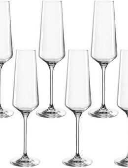 LEONARDO Sektglas PUCCINI, Kristallglas, 280 ml, 6-teilig
