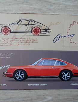 PORSCHE 911 Coupe von 1963 Blechschild - Leverkusen