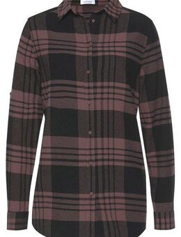 LASCANA Hemdbluse aus weichem Flanell, Karobluse aus Baumwolle, Damenbluse