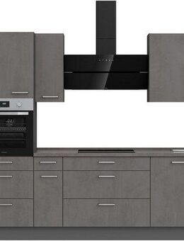 nobilia® Küchenzeile "Riva II", vormontiert, Ausrichtung wählbar, Breite 360 cm, wahlw. mit E-Geräten