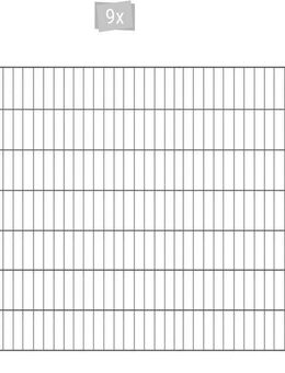 Arvotec Einstabmattenzaun ESSENTIAL 140 zum Einbetonieren, (Set, 19-St), Zaunhöhe 140 cm, Zaunlänge 2 - 60 m