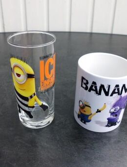 Minion Banana Becher Tasse Keramik Ich einfach unverbesserlich + Sammler-Glas McDonald's zus. 4,- - Flensburg