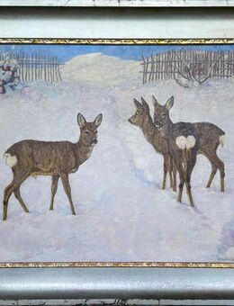 Ludwig Hoess (1915) - Rehe im Schnee - Ramerberg