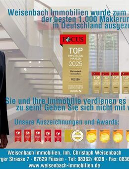 Zauberhaftes Apartment mit unverbaubarem Bergblick trifft Wellnessfaktor und hohen Freizeitwert - Füssen