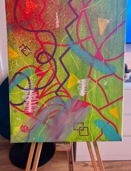Acryl Bild abstract - Bokholt-Hanredder