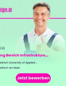 Leitung Bereich Infrastrukturelles Gebäudemanagement im Dezernat Bau und Facility Management (m/w/d) - Frankfurt (Main)