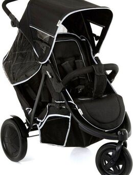 Hauck Geschwisterwagen Freerider black, mit schwenk- und feststellbarem Vorderrad