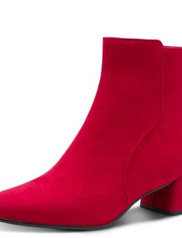MARCO TOZZI Stiefelette, Blockabsatz, Businessschuh, Ankleboots mit Ziernähen