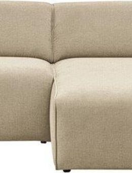 andas Ecksofa Noord mit Kedernaht, Breite 234 cm, Cord, Struktur, Webstoff, mit Wellenunterfederung, Massivholzrahmen