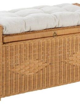 Home affaire Sitztruhe Schönerempfang, TOPSELLER! (Rattan-Bank, OTTOs Choice), Belastbar bis max. 80 Kg, mit Stauraum