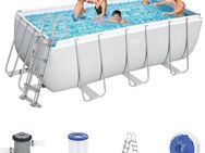 Pool Bestway Power Steel Swimmingpool-Set Rechteckig 412x201x122 cm Neu - Essen