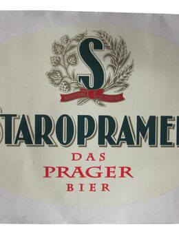 Brauerei Staropramen - Das Prager Bier - Aufkleber 29 x 19 cm - Doberschütz