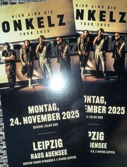 2 Stehplatzkarten Böhse Onkelz 24.11.2025 Leipzig - Hannover