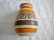 Keramik/Steingut-Vase,Antikform,Struktur,Alt,ca. 20 cm hoch,ca. - 14 cm Dm. - Linnich
