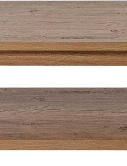 Jahnke Couchtisch CHALET COFFEE (1-St), Couchtisch, Kaffetisch, mit Ablageboden, Landhausstil, X-Design