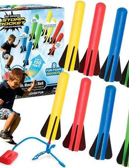 Stomp Rocket Spiel Stomp Rocket Jr. Rocket, 8 Rockets, Luftdruckraketen-Spiel