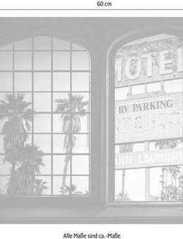 queence Wandsticker Motel, Wandsticker, Wandbild, selbstklebend, 3D, Fenster