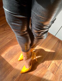 Damen Leder Imitat Leggings schwarz Gr. S zu verkaufen Legging Hose 😍🤩 - München