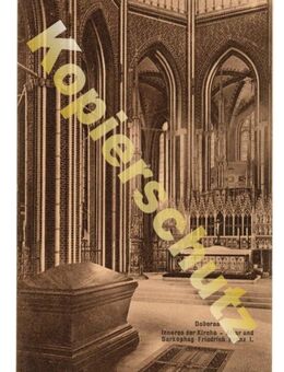 Alte Ansichtskarte „Doberan“, Inneres der Kirche, ca. 1911, ungelaufen - Landsberg