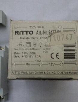Ritto 647701 Transformator 6,12,18V Neu in OVP. - Berlin