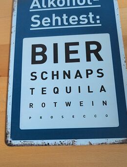 Blechschild Party Alkohol - München Isarvorstadt-Ludwigsvorstadt