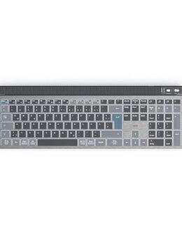 Hama Tastatur WK-750 (kabellos, beleuchtet, QUERTZ, Multi-Device) Tastatur