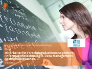 Mitarbeiter*in Forschungsdatenmanagement (Informationstechnologie, Data Management, Hochschulbibliothek, Forschungsdatenmanager*in) - Emden