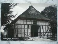 Meldorf Dithmarschen Bauernhaus Ansichtskarte Schwarz-Weiß-Foto Postkarte, alt - Flensburg