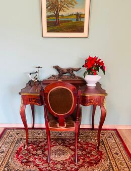 Antiker Louis Quinze Sekretär um 1870 – Palisander, Intarsien Muster, echter Blickfang - Gundelsheim Zentrum