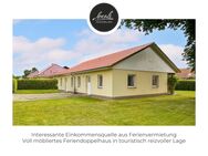 Interessante Einnahmequelle: Massives Doppelferienhaus mit PV-Anlage in seenreicher Lage von Rechlin - Rechlin