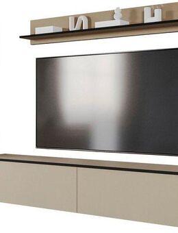INOSIGN Wohnwand PARIS, Vitrine Türanschlag links/rechts wechselbar, (Komplett-Set, 3-St), grifflose Design, stehend und hängend montierbar