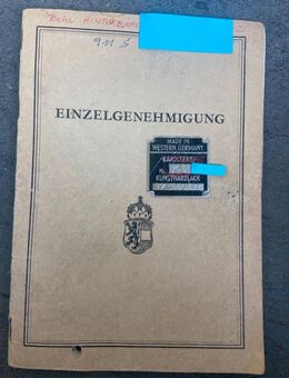 Porsche 911 Brief 911s Coupé 1966 2,0L Fahrzeugbrief Typenschild - Hamminkeln