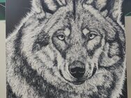 Wolfsbild handgemalt - Oberhausen