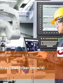 Anlagenfahrer / Elektriker (m/w/d) - Rosenheim