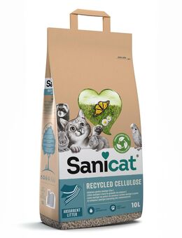 2 x Sanicat Katzenstreu zum Sonderpreis! - Cellulose 2 x 10 l