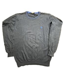 U.S. Polo Assn. Knit Sweater Pullo – Dunkelgrau/Blau, Classic Fit - Dresden