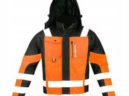 Premium Edition warme Arbeitsjacke mit Reflektoren und Kapuze REFLEKTIEREND Arbeit Heimwerker Baustelle - Wuppertal