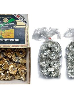 Engelhardt Zigarrenkiste alt + 39 Kerzenhalter Weihnachtsbaum gold und silber - Hamburg