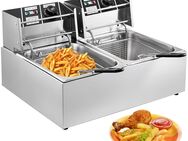 Pommes Fritteuse Imbiss Twin Elektro-Fritteuse 2x6l 5000W 220V Restaurant Foodtruck Bistro - Wuppertal