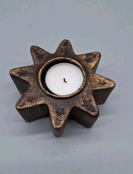 Stern Weihnachten Teelichthalter Keramik Weihnachtsstern Kerzenständer 4cm hoch - Essen