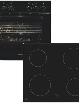 exquisit Elektro-Herd-Set EHE256-U-020 schwarz