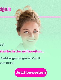 Mitarbeiter in der Aufbereitung (w/m/d) - Jessen (Elster)